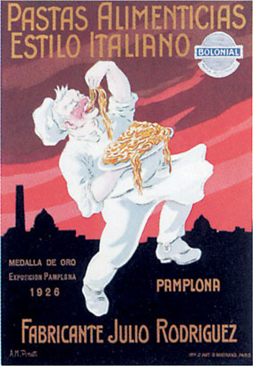 artist:unknown "Pastas Alimenticias Estilo Italiano" 1930's Spain, 