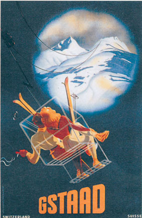 artist:Peikert "Gstaad" 1930's Switzerland
20" X 28" Poster