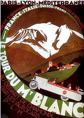 artist:Broders "Le Tour du Mont Blanc" 1930's France