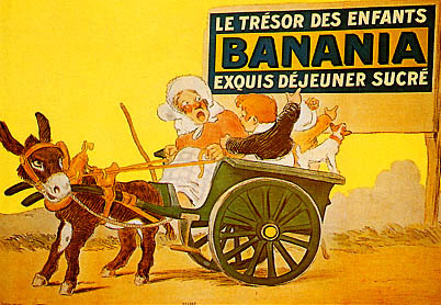 artist:Meunier "Banania" 1925 France, 20" X 28" Poster.