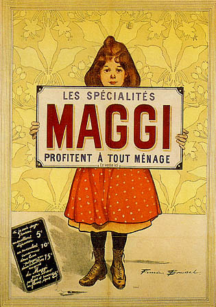 artist:Bouisset "Maggi" 1905 France, 20" X 28" Poster.