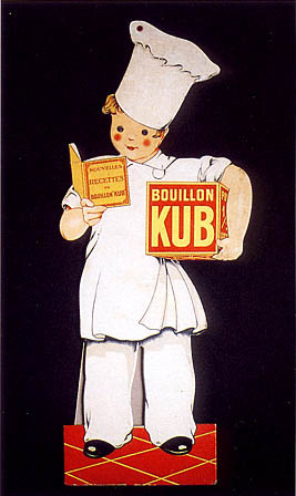 artist:unknown "Bouillon Kub" 1930's France, 20" X 28" Poster.