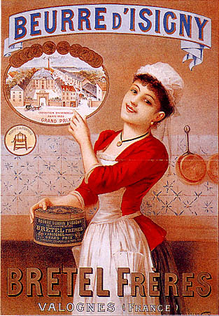 artist:unknown "beurre d'Isigmy" 1900's France, 20" X 28" Poster.