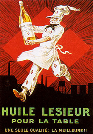 artist:Le Monnier "Huile Lesieur" 1924 France, 20" X 28" Poster.