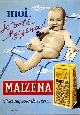 artist:Droux "Maizena" 1950's France, 20" X 28" Poster.