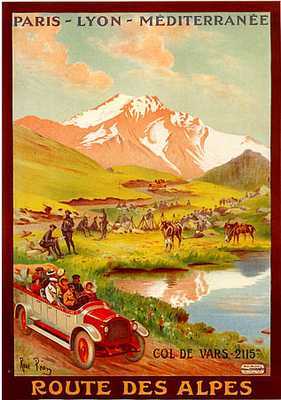 artist:Pean "Route Des Alpes' 1910's France
