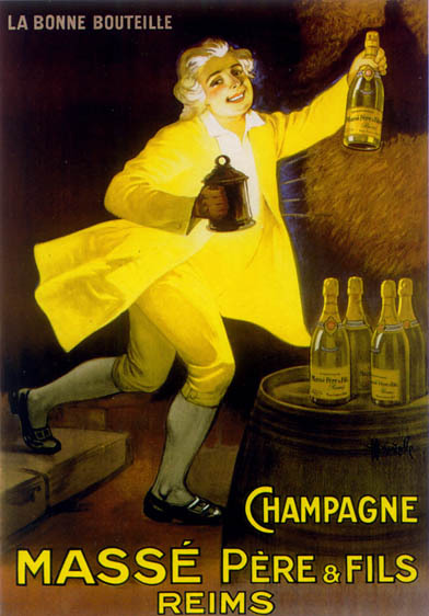 artist:unknown "Champagne Masse" 1930's France
20" X 28" Poster


