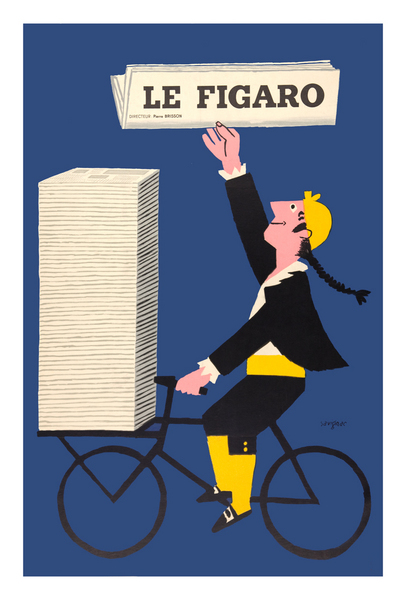 artist:Savignac "Le Figaro" 1950's France
20" X 28" Poster