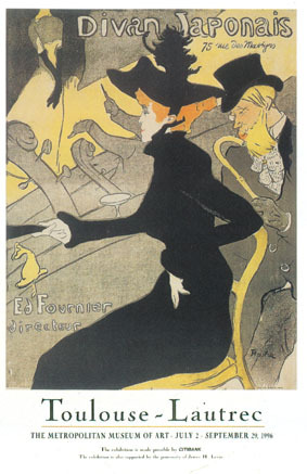 artist: Toulouse-Lautrec "Divan Japonese" 1892 France Metropolitan Museum Poster
31" X 48" poster.