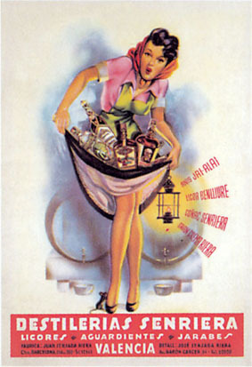 artist:unknown "Disterias Senriera" 1930's Spain, 20" X 28" Poster