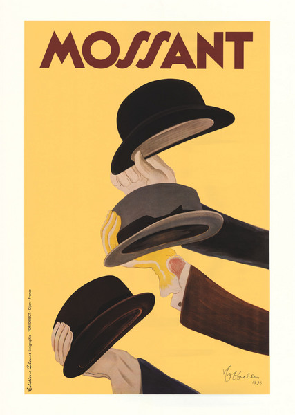 artist:Cappiello "Mossant" 1938 France. 28" X 39" poster $30.00