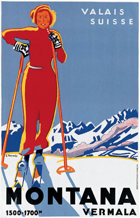 artist: Hermes " Montana"
Switzerland, 1933 
20" X 28" Poster.


