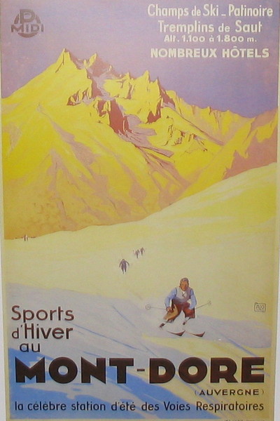 artist:Hallo "Mont Dore" 1930's France
20" X 28" Poster
