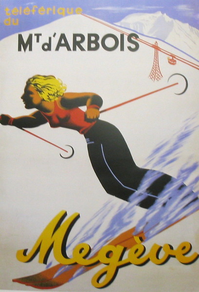 artist:unknown "Mt d'Arbois" 1930's France
20" X 28" Poster