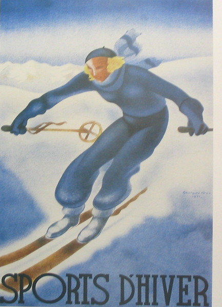 artist:Arau :"Sports D'Hiver" 1920's France
20" X 28" Poster