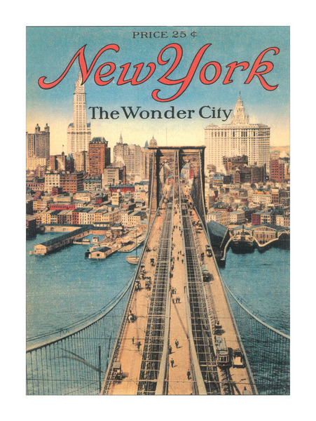 artist"unknown "NYC-Brooklyn Bridge" 1920's U.S.A.
6" X 8" Mini Print 	$2.00