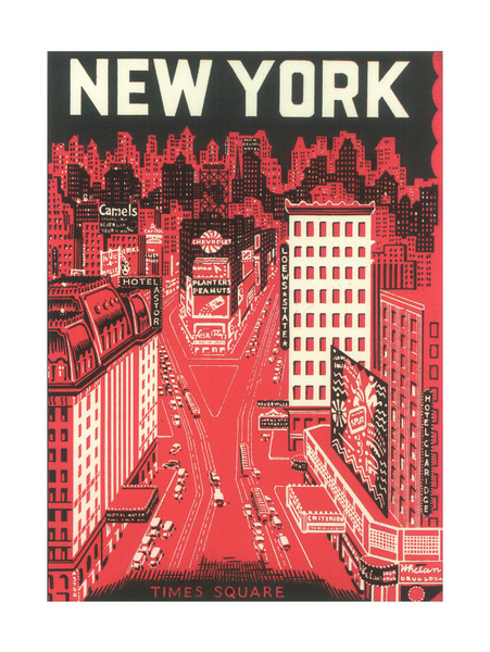 rtist"unknown "NYC-Times Square" 1920's U.S.A.
6" X 8" Mini Print 	$2.00