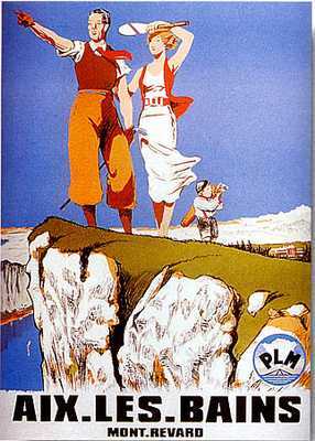 artist: Ordner "Aix les Bains"n1930's France | 20" X 28" Poster	20.00