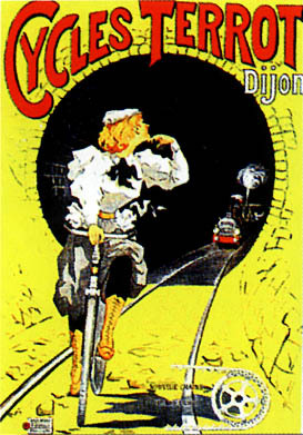 artist:unknown "Cycles Terrot" 1910's France
20" X 28" Poster