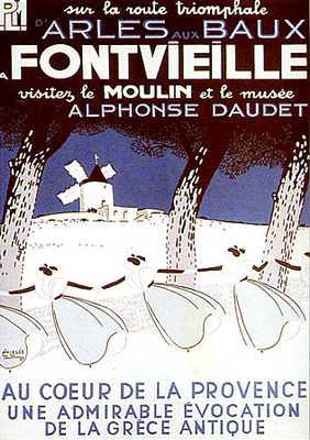 artist:Lelee "Fontvieille" 1910's france, 20" X 28" Poster.