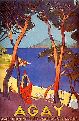 artist: Broders "Agay" 1930's France.
 20" X 28" Poster $20.00