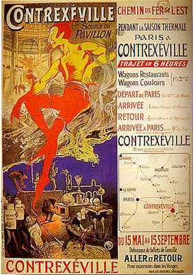 artist:Orazi "Contrexeville 1905 France, 20" X 28" Poster