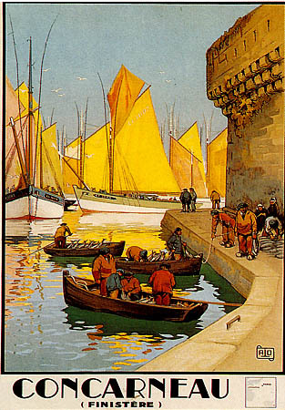 artist:Allo "Concarneau"1930's France.
20" X 28" Poster $20.00