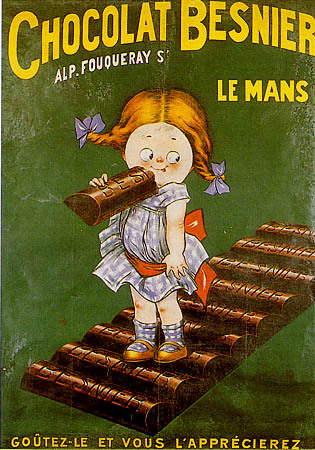 artist:unknown :Chocolat Besnier" 1910 France
20" X 28" Poster