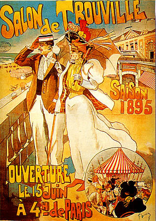 artist:Lunel "Salon de Trouville" 1894 France.
 20" X 28" Poster $20.00