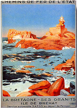artist:Houpin "La Bretagne" 1925 france.
 20" X 28" Poster $20.00