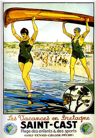 artist: Periber "Saint Cast" 1930's France | 20" X 28" Poster	20.00