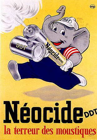 artist:Geigy "Neocide DDT" 1952 France, 20" X 28" Poster.