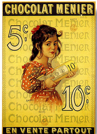 artist:Roedel "Chocolat Menier" 1910 France
20" X 28" Poster