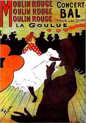 artist: Toulouse-Lautrec "Moulin Rouge" 1892 France
20" X 28" poster.