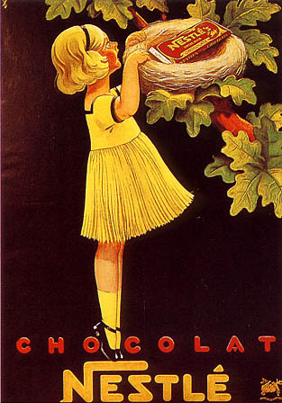 artist:Monogramme "Chocolat Nestle" 1930 France
20" X 28" Poster

