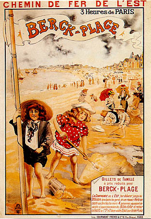 artist:Tournon "Berck-Plage" 1900 France 
20" X 28" Poster 	$20.00