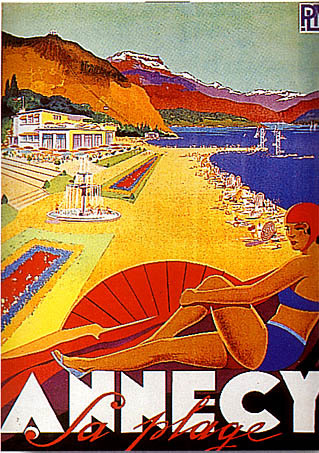 artist:Falcucci "Annecy" 1935 France .
20" X 28" Poster $20.00