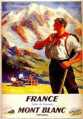artist:unknown "Mont Blanc" 1938 France