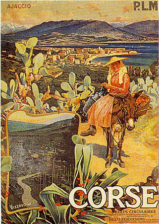 artist:Dellepiane "Corse" 1920's France, 20" X 28" Poster, 9' X 12" Small Poster.