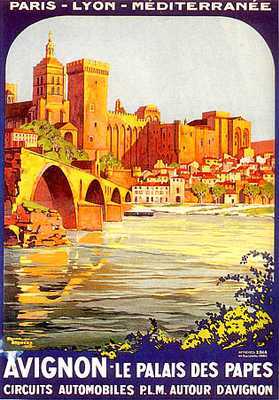 artist:Broders "Avignon" 1922 France.
 20" X 28" Poster $20.00