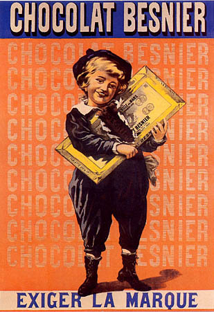 artist:unknown "Chocolat Besinier" 1900 France
20" X 28" Poster