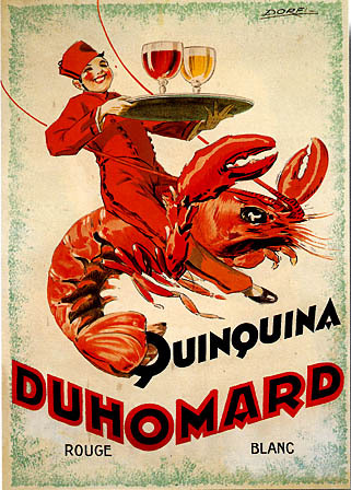 artist:Dorfi "Quinquina Duhomard" 1930's France, 20" X 28" Poster