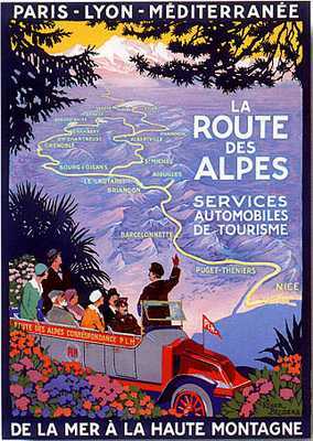 artist:Broders "La Route Des Alpes" 1928 France