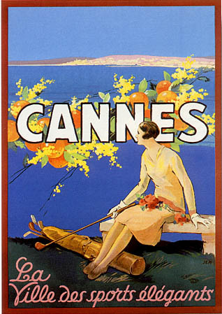 artist: Sem "Cannes"  1925 France | 20" X 28" Poster	20.00