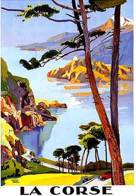 artist:Peri "La Corse" 1925 France. 
9" X 12" Small Poster	$6.00 
20" X 28" Poster $20.00