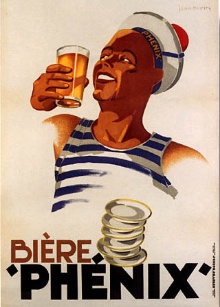 artist:Dupin "Biere Phenix" 1930 France, 20" X 28" Poster, 28" X 39" Poster.