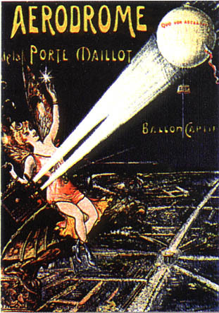 artist: Lampure 'Aerodrome de la Porte Maillot' 
france 1930's
20" X 28" poster
