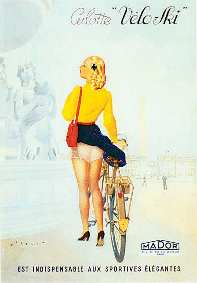 artist:Wilquin "Culotte Velo Ski" 1920's France
20" X 28" Poster

