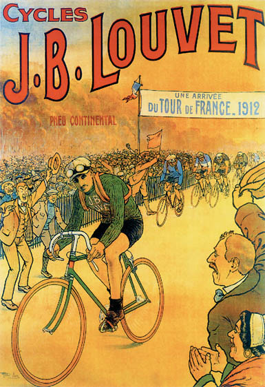 artsit: unknown "Cycles J.B. Louvet" 1912 France | 20" X 28" Poster	20.00