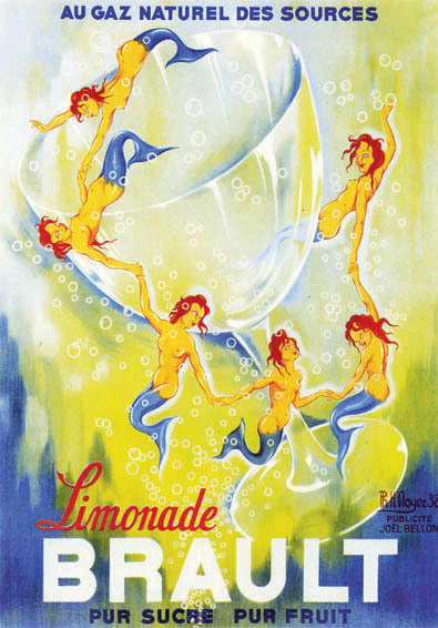 artsit:Noyer "Limonade Brault" 1930's France, 20" X 28" Poster